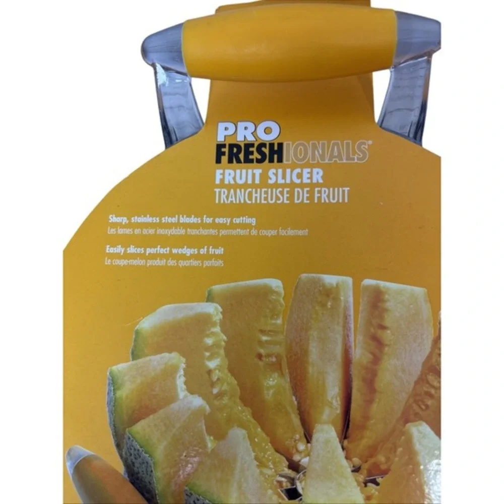 Pro‎ Freshionals Fruit Slicer Stainless Steel Blade Melon Pineapple Cutter NEW
